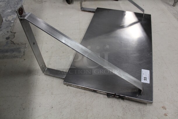GREAT FIND! Commercial Stainless Steel Wall Mount Shelf. 36x27x19 - Image 2 of 3