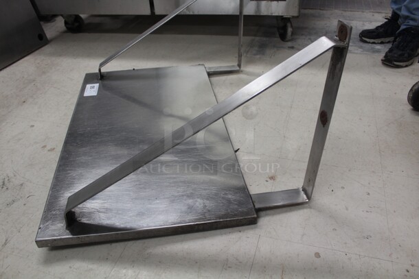 GREAT FIND! Commercial Stainless Steel Wall Mount Shelf. 36x27x19 - Image 3 of 3