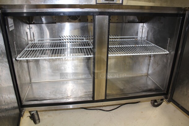 FANTASTIC! Migali Model C-SP48-18BT Commercial Stainless Steel Mega Top Sandwich/Salad Prep Cooler/Refrigerator On Commercial Casters. 48.5x36.5x47. Working When Removed! - Image 2 of 7