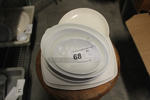 ALL ONE MONEY! Various White Dishes And Bowls.  - Image 1 of 2