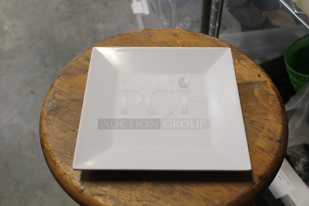 45 Square Plastic Plates. 45X Your Bid!  - Image 1 of 2