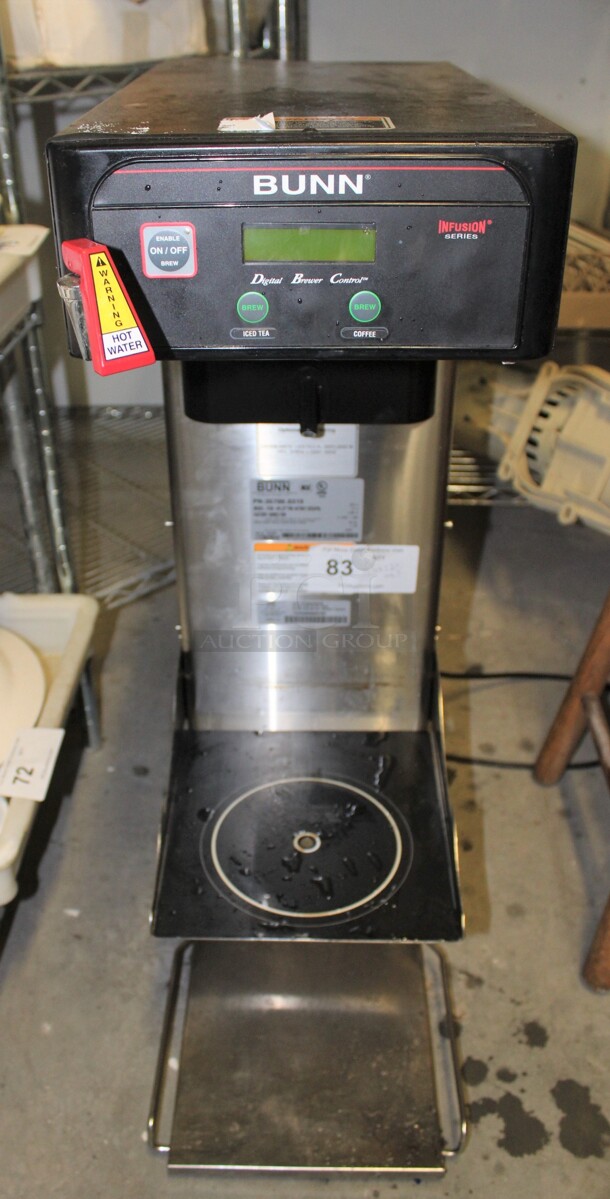 SUPER FIND! Bunn 35700.0319 ITCB-DV Infusion Commercial Stainless Steel Coffee And Tea Brewer. 11.5x22x34.5. 120V/60Hz. Working When Removed.  
