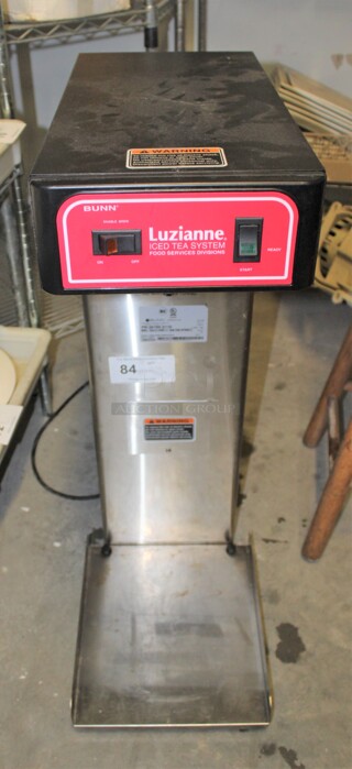 GREAT! Bunn 36700.0110 TB3Q Commercial Stainless Steel 26.7 G allons/Hour Iced Tea Brewer. 12x22.5x34. 120V/60Hz. Working When Removed! 