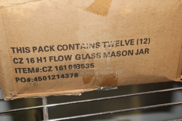 8 Mason Jar Glasses. 3x3x5. 8X Your Bid!  - Image 3 of 3