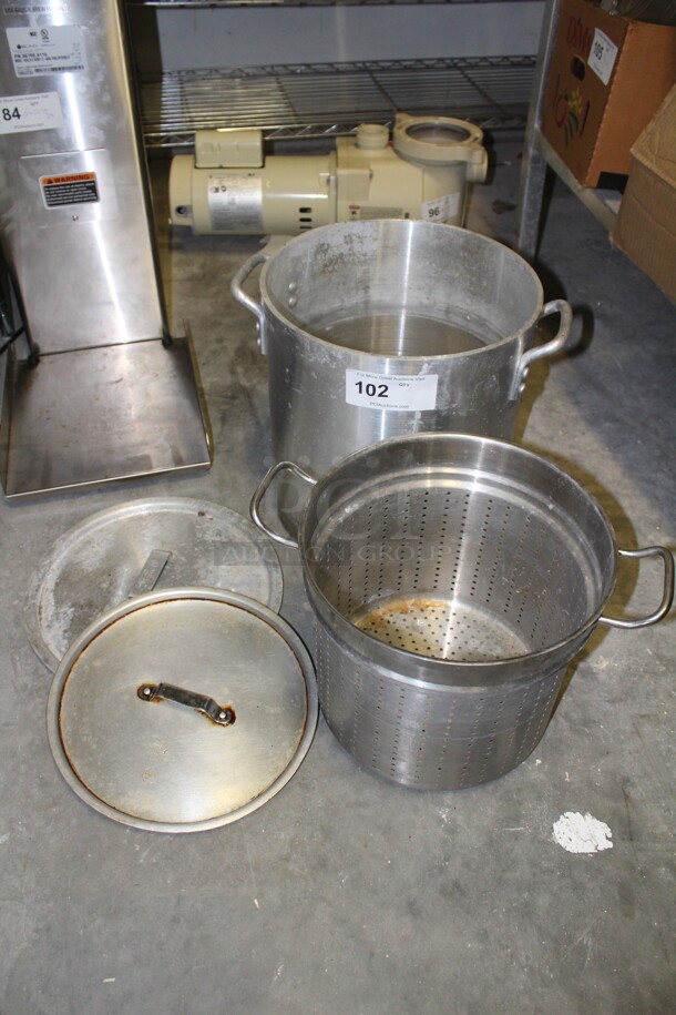 ALL ONE MONEY! Stockpot And Strainer.  - Image 1 of 1