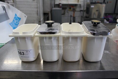 ALL ONE MONEY! Condiment Containers. 8x4.5x7