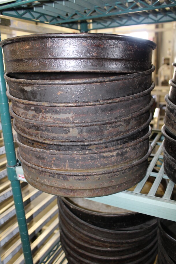 7 Deep Dish Pizza Pans. 12.5x12.5x2. 7X Your Bid!  - Image 2 of 2