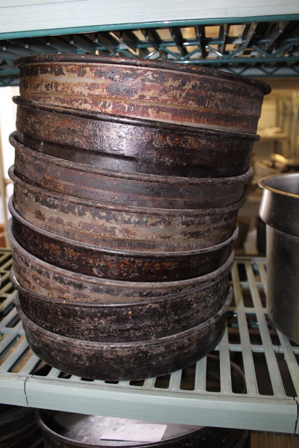 8 Deep Dish Pizza Pans. 12.5x12.5x2. 8X Your Bid!  - Image 2 of 2