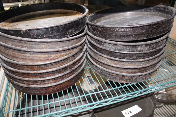 13 Deep Dish Pizza Pans. 14.5x14.5x2.5. 13X Your Bid!  - Image 2 of 2