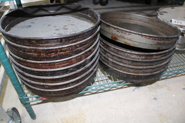 12 Deep Dish Pizza Pans. 14.5x14.5x2.5. 12X Your Bid!  - Image 2 of 2