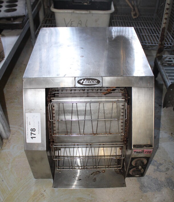 WOW! Hatco Model TRH-50 Toast-rite Commercial Stainless Steel Toaster. 17.5x22.5x16. 208V/60Hz. Working When Removed! 