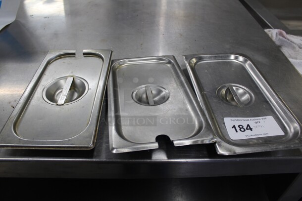ALL ONE MONEY! Commercial Stainless Steel Insert Lids. 7x13x1