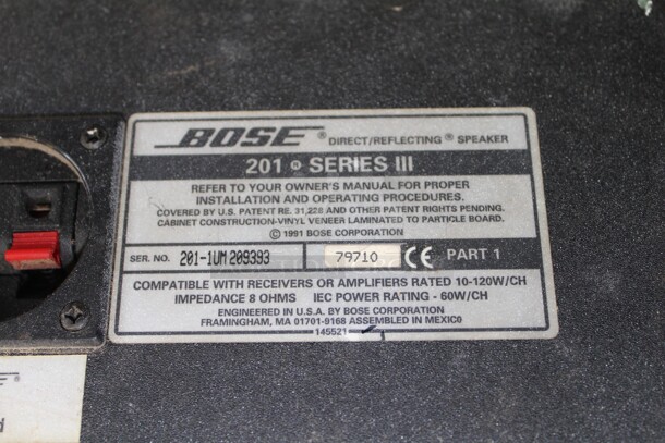 ALL ONE MONEY! 1 Bose Speaker And 2 BIC America Speakers.  - Image 3 of 5