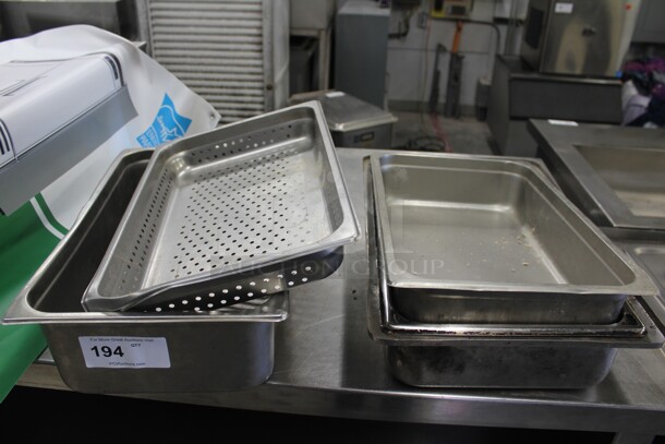 ALL ONE MONEY! Commercial Stainless Steel Full Size Pan Inserts.  - Image 1 of 1