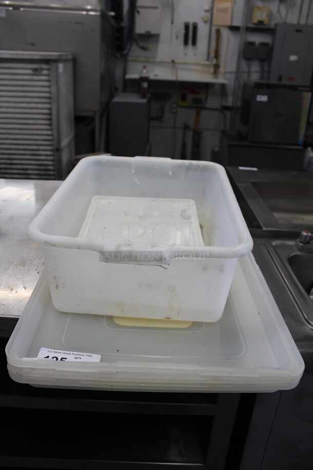 ALL ONE MONEY! Plastic Bin And Plastic Lids.  - Image 1 of 1