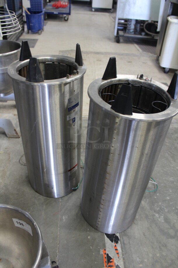 FANTASTIC! 2 APW Wyott Model HL-10 Commercial Stainless Steel Drop In Heated Dish Dispensers For 9 1/4-10 1/8 Dishes. 13.5x13.5x32. 120V/60Hz. Working When Removed! 2X Your Bid! - Image 3 of 3