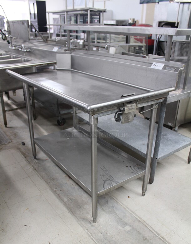 NICE! Commercial Stainless Steel Right Side Clean Dish Table. 60x30x44