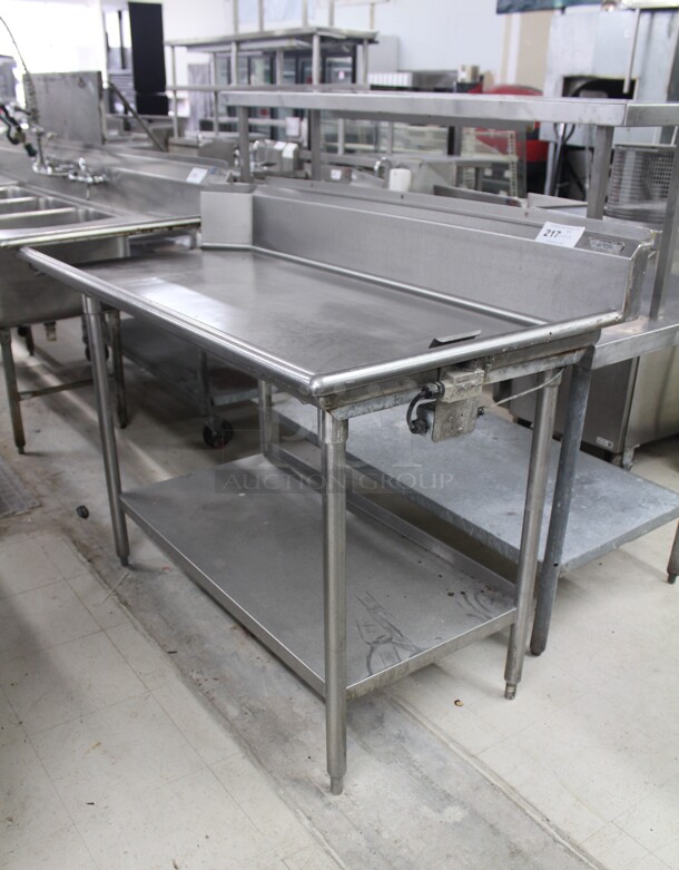 NICE! Commercial Stainless Steel Right Side Clean Dish Table. 60x30x44 - Image 1 of 5
