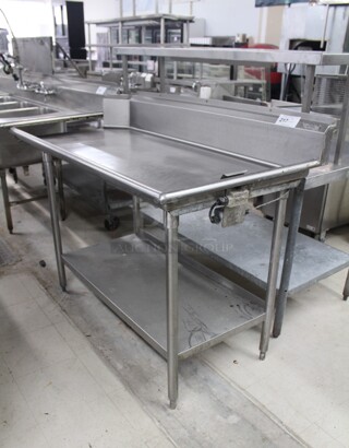 NICE! Commercial Stainless Steel Right Side Clean Dish Table. 60x30x44