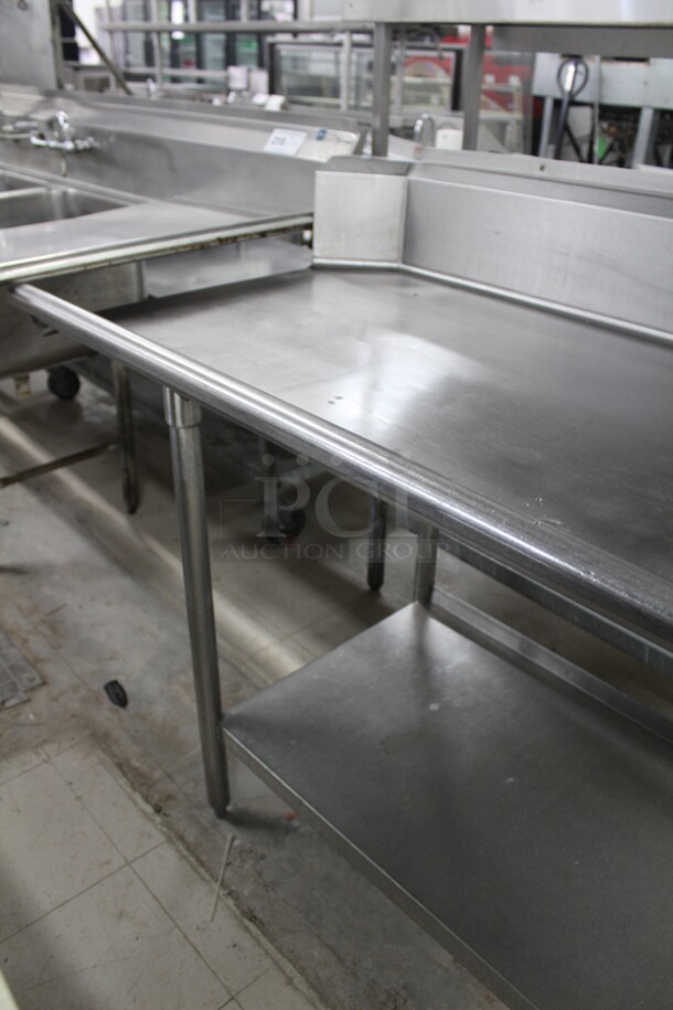 NICE! Commercial Stainless Steel Right Side Clean Dish Table. 60x30x44 - Image 3 of 5