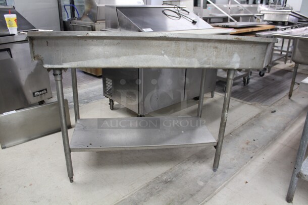NICE! Commercial Stainless Steel Right Side Clean Dish Table. 60x30x44 - Image 4 of 5