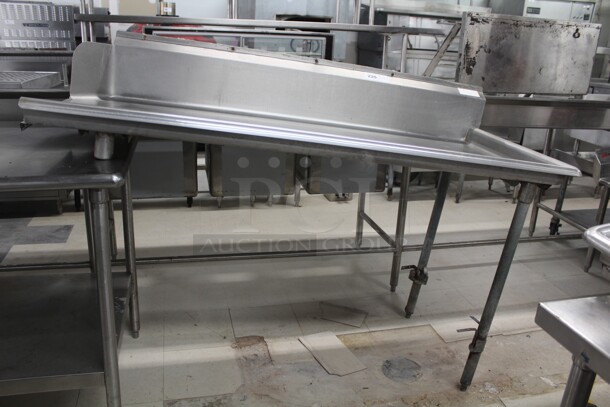 SUPER! Commercial Stainless Steel Right Side Clean Dish Table. 66x31x48