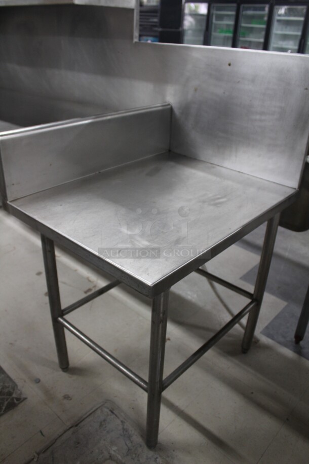WOW! Commercial Stainless Steel Work Table With Backsplash, Attached Stainless Steel Overshelf, And Countertop Mixer Stand. 85.5x31x58 - Image 4 of 6