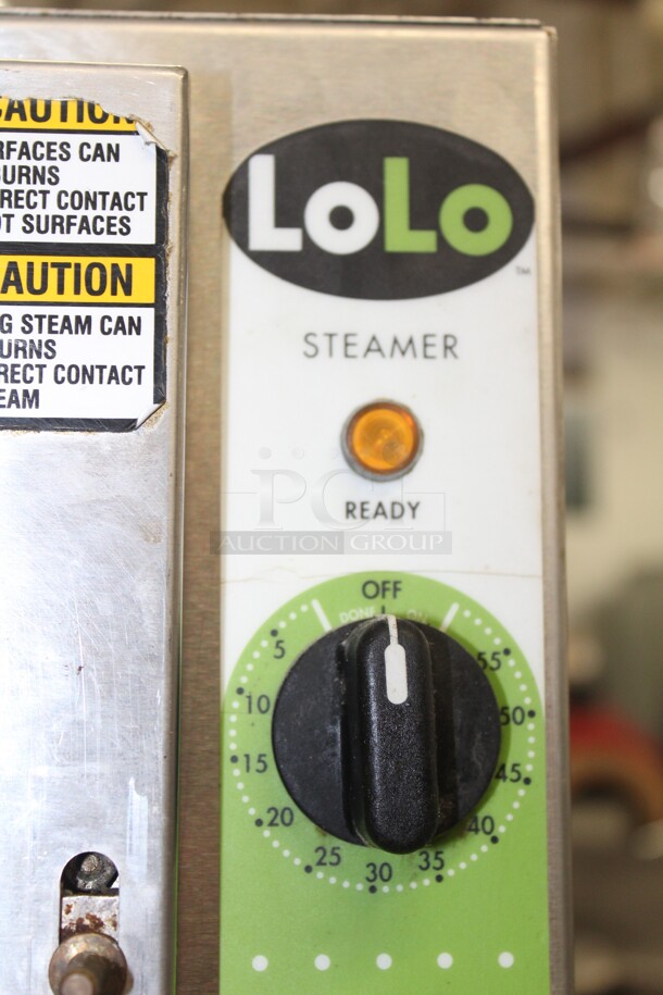 TERRIFIC! Lolo Commercial Stainless Steel Countertop Steamer. 30x28x24.5. 208-240V/60Hz. 3 Phase. Working When Removed! - Image 6 of 6