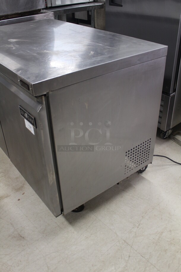 FANTASTIC! Spartan Model SUR-48 Commercial Stainless Steel Undercounter Refrigerator/Cooler On Commercial Casters. 47x29.5x35. 120V/60Hz. Working When Removed! - Image 5 of 7