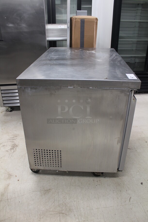 FANTASTIC! Spartan Model SUR-48 Commercial Stainless Steel Undercounter Refrigerator/Cooler On Commercial Casters. 47x29.5x35. 120V/60Hz. Working When Removed! - Image 7 of 7