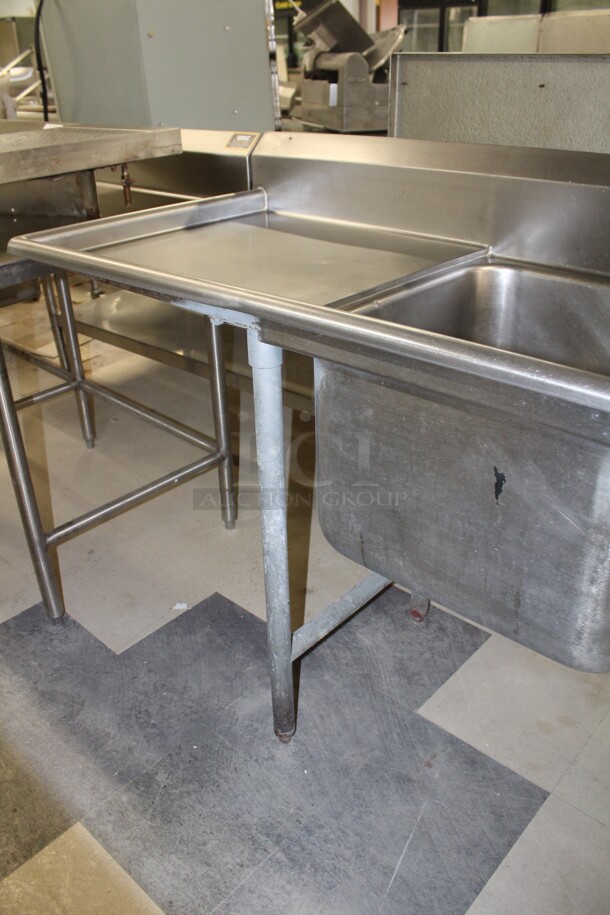 GREAT! Commercial Stainless Steel 3 Compartment Sink With Faucet And Double Drainboards. 113.5x26.5x42 - Image 5 of 6