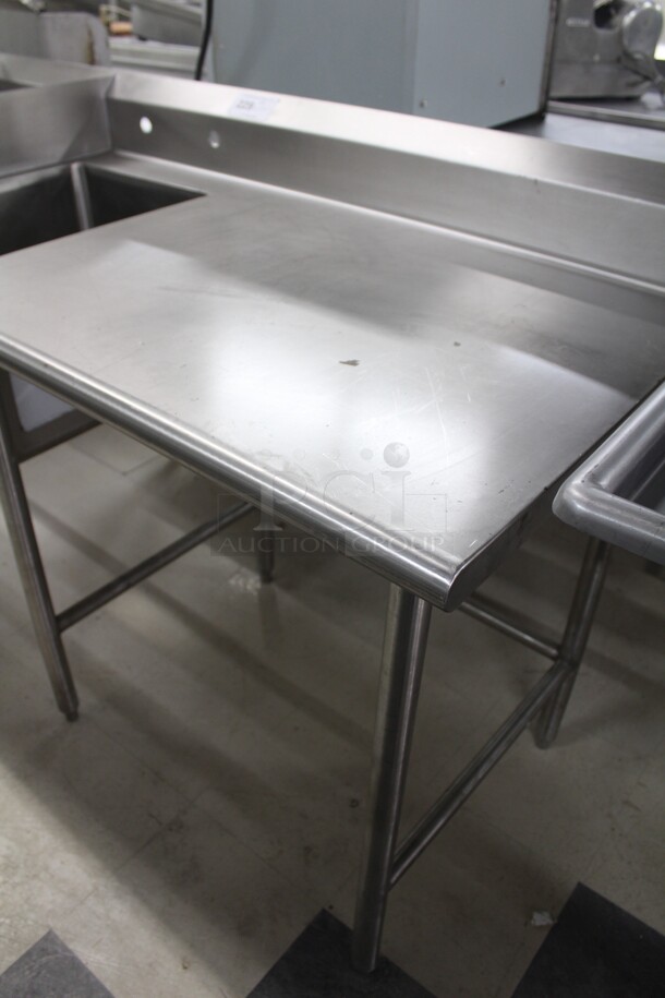 FANTASTIC! Commercial Stainless Steel 3 Compartment Sink With Sidesplashes Between Sinks. 144x30x41 - Image 2 of 6