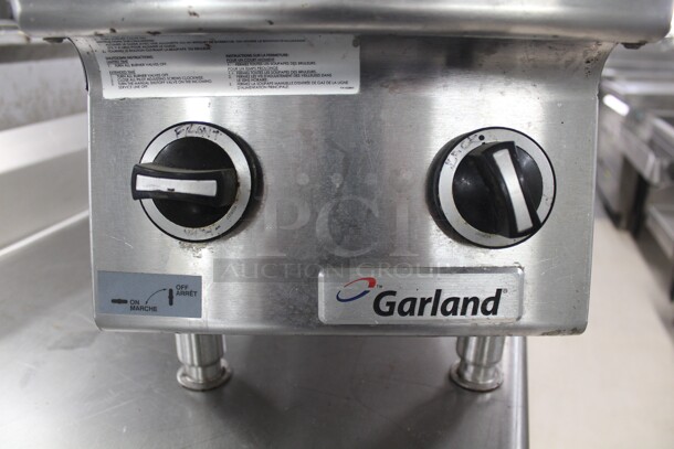 FABULOUS! Garland Commercial Stainless Steel 2 Burner Natural Gas Countertop Range. 12x32x16. Working When Removed! - Image 2 of 6