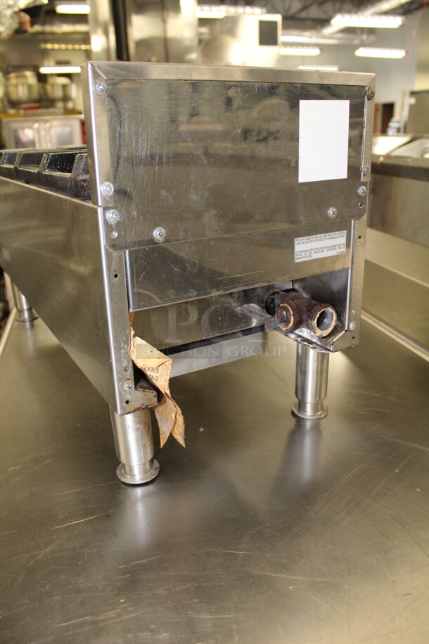 FABULOUS! Garland Commercial Stainless Steel 2 Burner Natural Gas Countertop Range. 12x32x16. Working When Removed! - Image 5 of 6