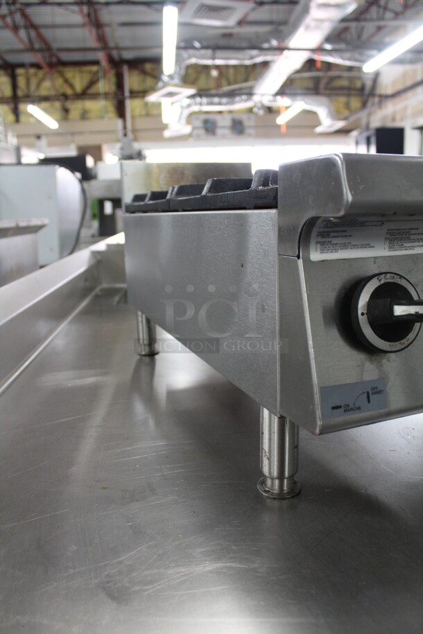 FABULOUS! Garland Commercial Stainless Steel 2 Burner Natural Gas Countertop Range. 12x32x16. Working When Removed! - Image 6 of 6