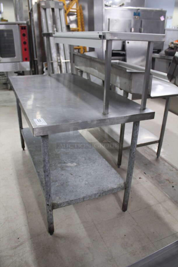 NICE! Commercial Stainless Steel Work Table With Shelf And Galvanized Legs And Undershelf. 60x30x52 - Image 3 of 3