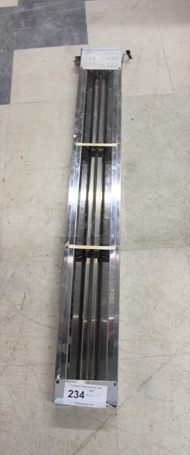 SUPER! Avantco Model ISW-48-TGL Commercial Stainless Steel Strip Warmer. 48x6x2.5. 120V/60Hz. Working When Removed!