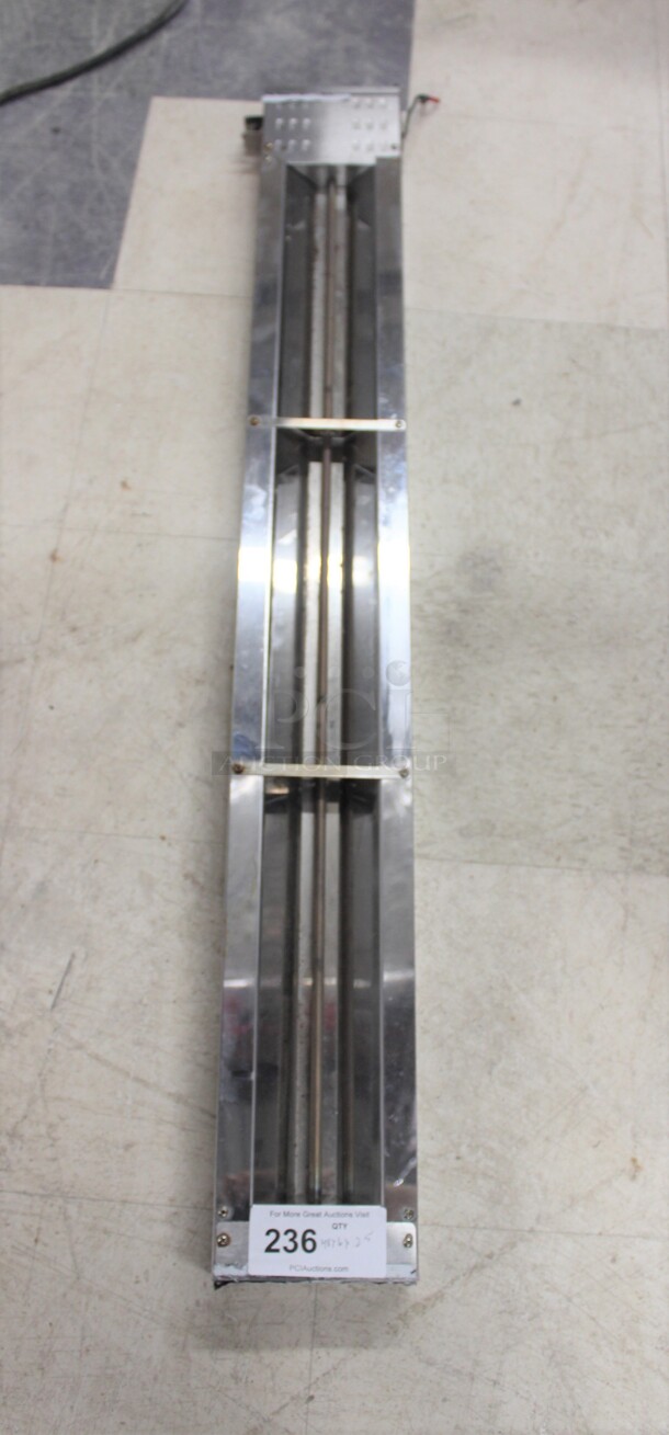 SUPER! Avantco Model ISW-48-TGL Commercial Stainless Steel Strip Warmer. 48x6x2.5. 120V/60Hz. Working When Removed! - Image 1 of 3