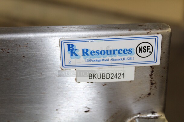 FANTASTIC! BK Resources Model BKUBD2421 Commercial Stainless Steel Underbar Drainboard. 24x21x34.75 - Image 2 of 5