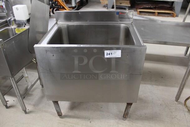 TERRIFIC! Eagle Commercial Stainless Steel Underbar Sink. 28x21x33