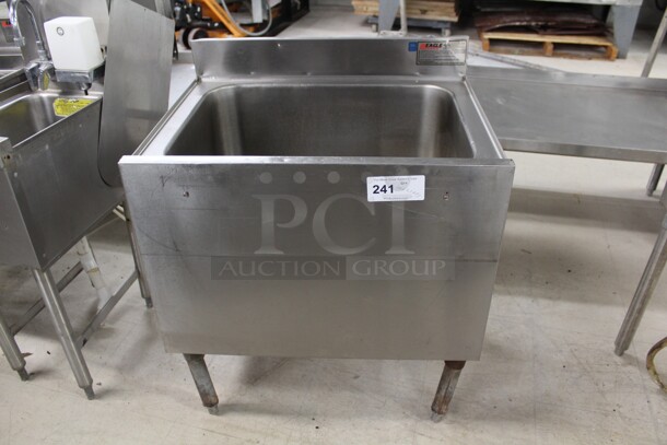 TERRIFIC! Eagle Commercial Stainless Steel Underbar Sink. 28x21x33 - Image 1 of 5