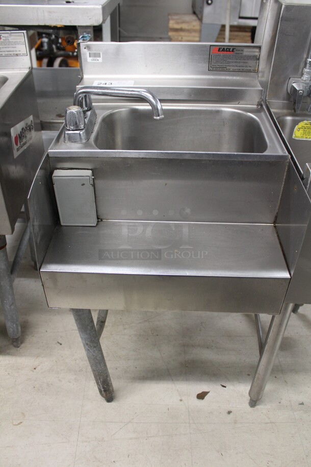 AMAZING! Eagle Commercial Stainless Steel Underbar Sink With Mixing Station. 18x24x34 - Image 1 of 3