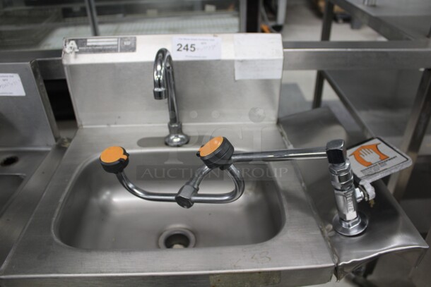 SUPER! Commercial Stainless Steel Foot Controlled Hand Sink. 23x17.5x38.5 - Image 3 of 6