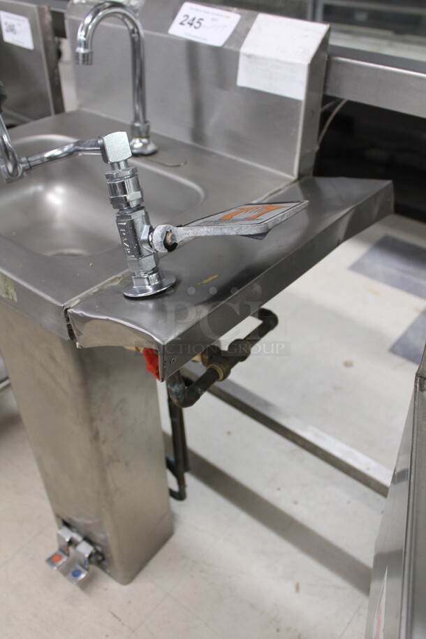 SUPER! Commercial Stainless Steel Foot Controlled Hand Sink. 23x17.5x38.5 - Image 5 of 6