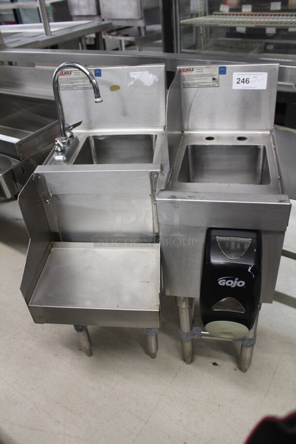WOW! 2 Eagle Underbar Sinks Assembled Together. 32x27x37.5