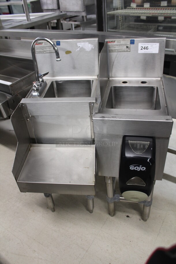 WOW! 2 Eagle Underbar Sinks Assembled Together. 32x27x37.5 - Image 1 of 5