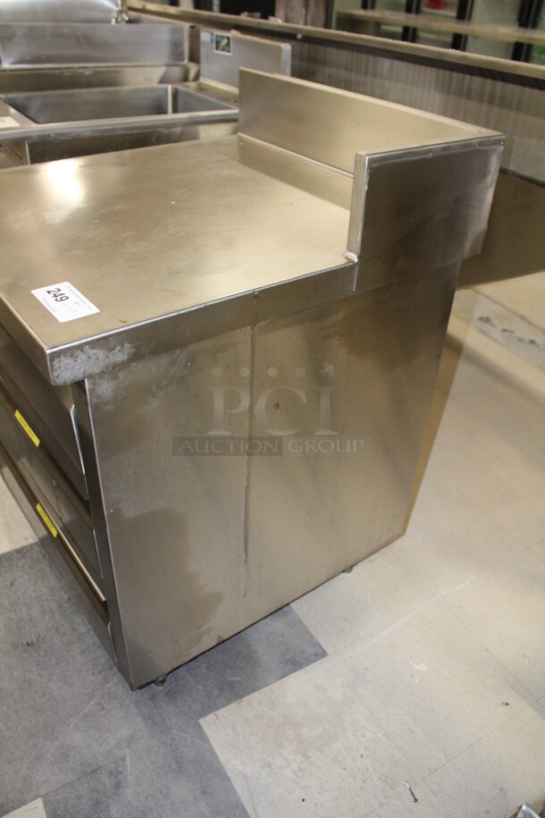 NICE! Commercial Stainless Steel Cabinet With 3 Drawers. 28x30x39.5 - Image 5 of 5