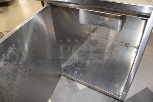 GREAT! Commercial Stainless Steel Sink Cabinet With Faucet And Sidesplash. 25.5x31x41 - Image 2 of 7