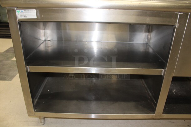 FABULOUS! WIN Model WURN-506 Commercial Stainless Steel Open Cabinet With Sink And Drainboard. 60x24x78 - Image 2 of 9