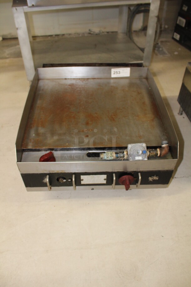 GREAT! Star Commercial Stainless Steel Natural Gas Countertop Griddle. 24x27x27. Working When Removed!  - Image 1 of 6